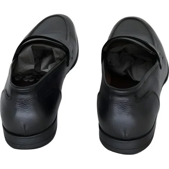 Bruno Magli Men's Black Leather Penny Loafers Size 11 M - Picture 3 of 6